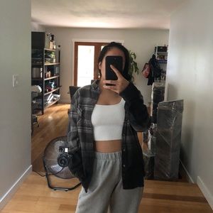 OUTLAW Plaid Flannel Black Ombré